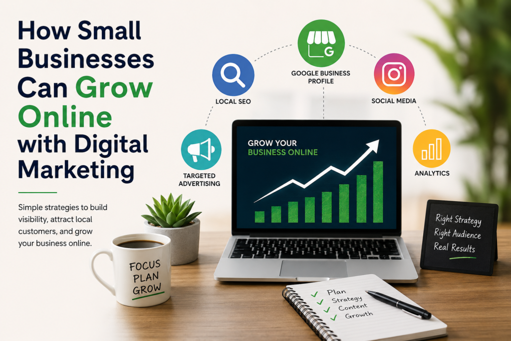How Small Businesses Can Grow Online with Digital Marketing 5 proven strategies